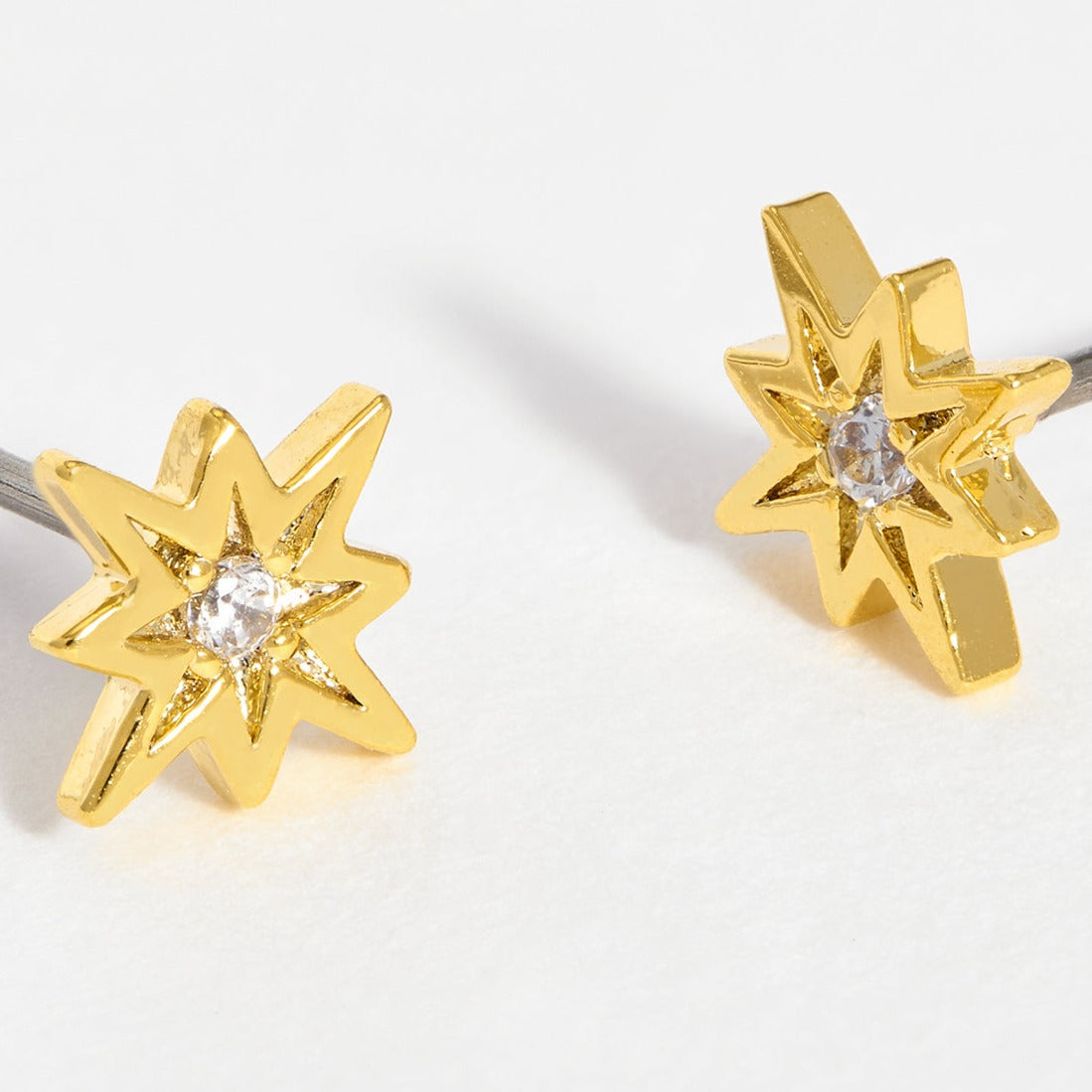 Estella Bartlett - Ear Studs | North Star CZ Stud Earrings | Gold Plated