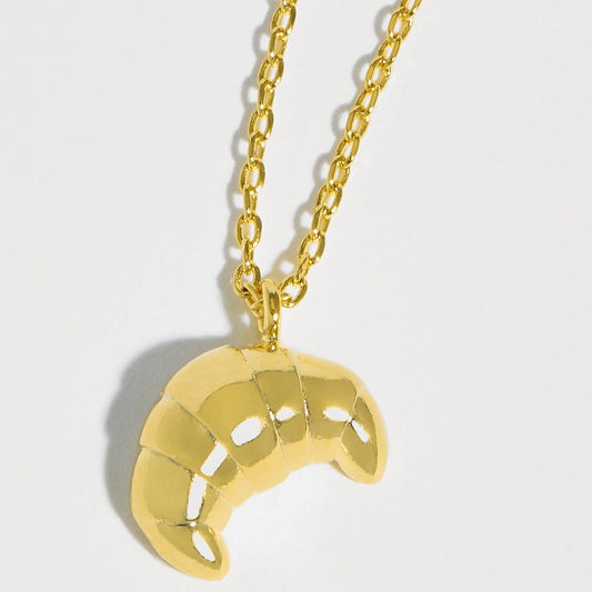 Estella Bartlett - Necklace | Croissant Pendant | Gold Plated