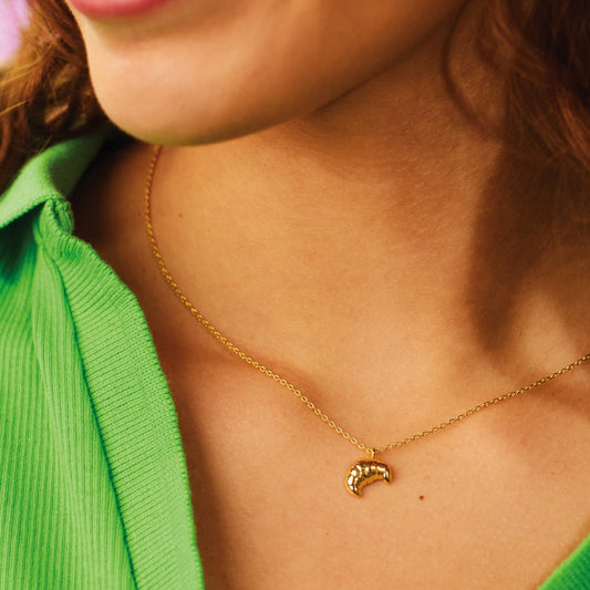 Estella Bartlett - Necklace | Croissant Pendant | Gold Plated