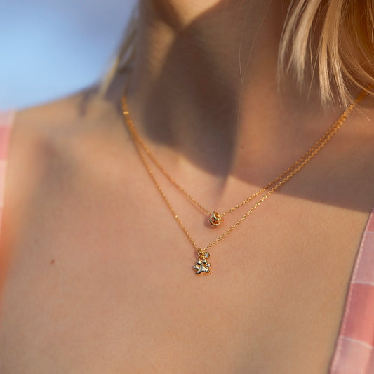 Estella Bartlett - Necklace | Knot Charm Necklace | Gold Plated