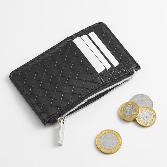 Estella Bartlett - Purse | Rectangle Card Purse | Black Weave