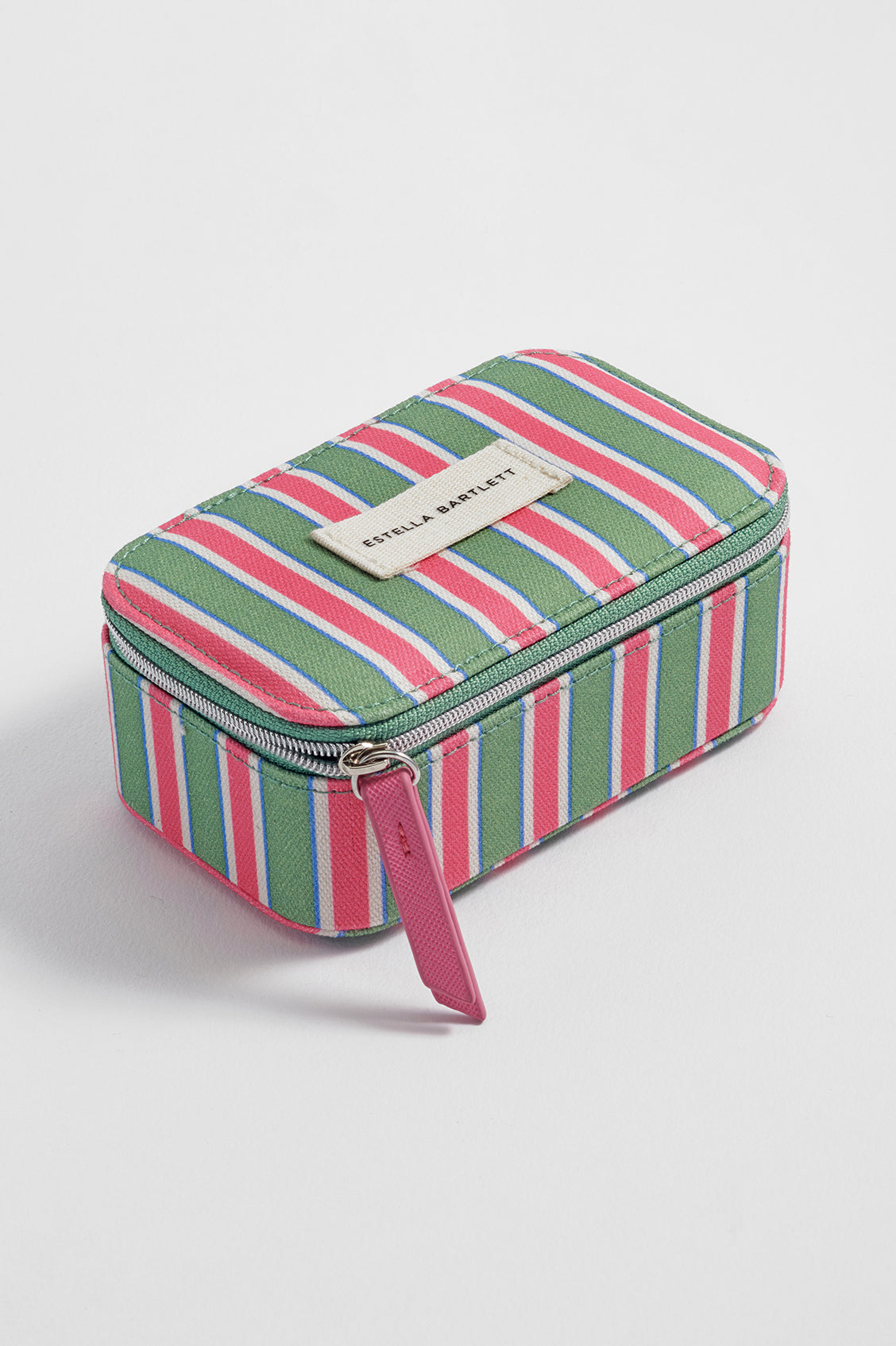 Estella Bartlett Green Stripe Canvas Mini Jewellery Box - image 4