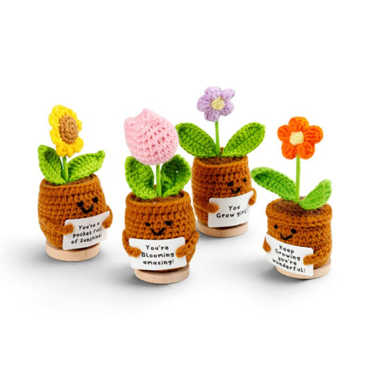 Positive Emotional Support Crochet Flowers - image 2