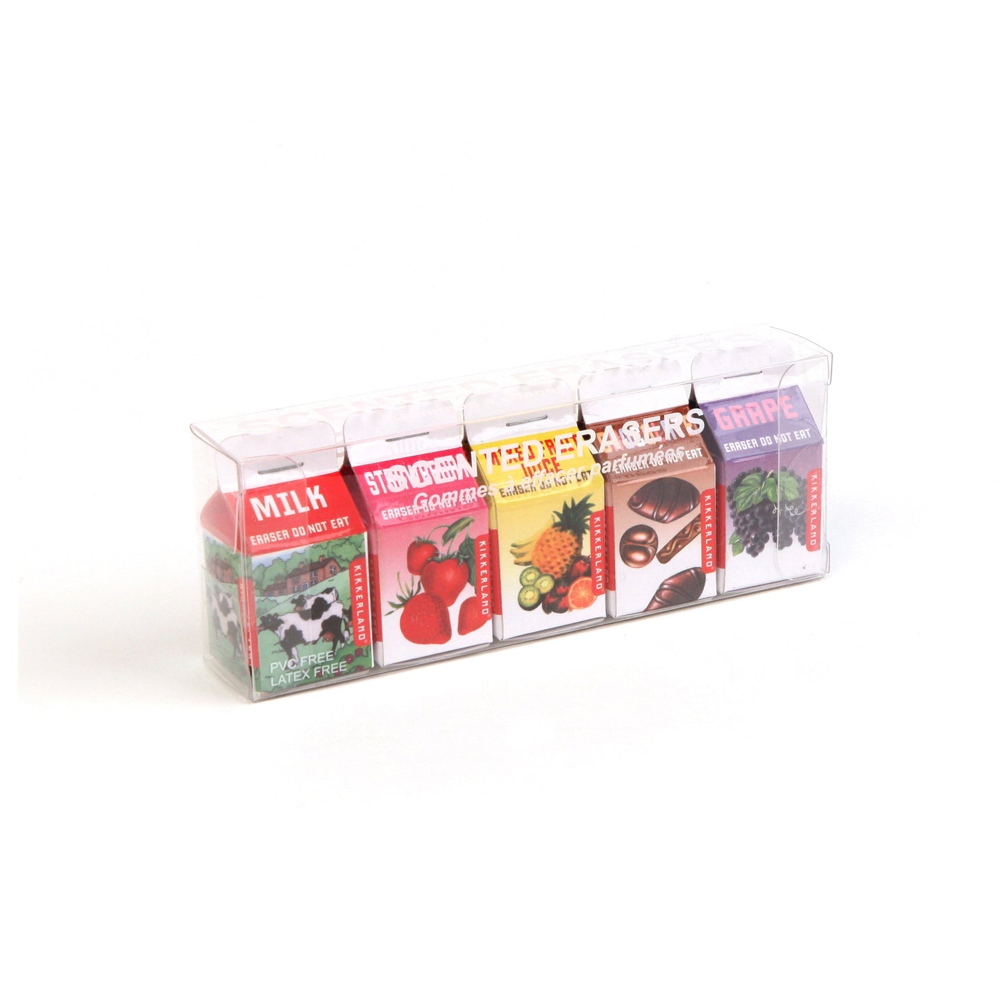 Milk Carton Scented Erasers - Set of 5 - Image 2