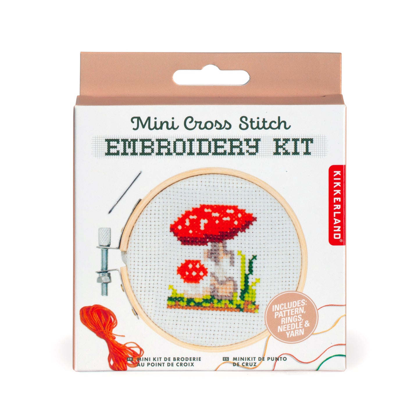 Mushroom Mini Cross Stitch Embroidery Kit - Image 3