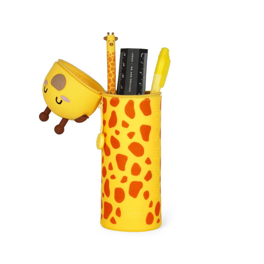 Legami "Head In The Clouds" 2-in-1 Silicone Pencil Case - Giraffe - Image 2