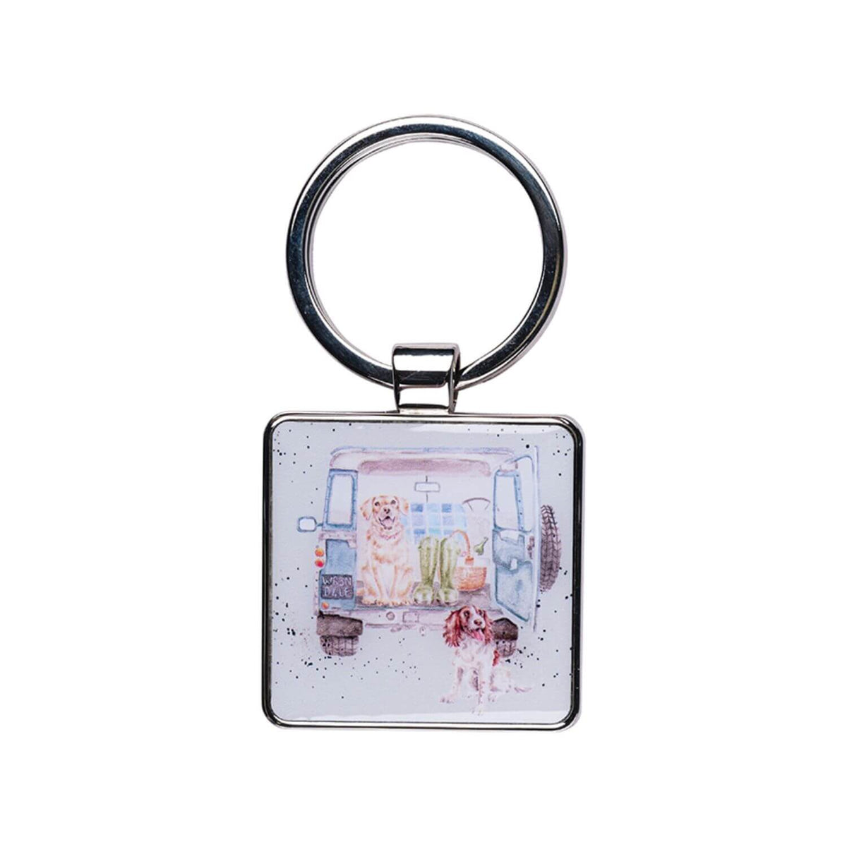Wrendale Designs Keyring - Paws for a Picnic Dogs