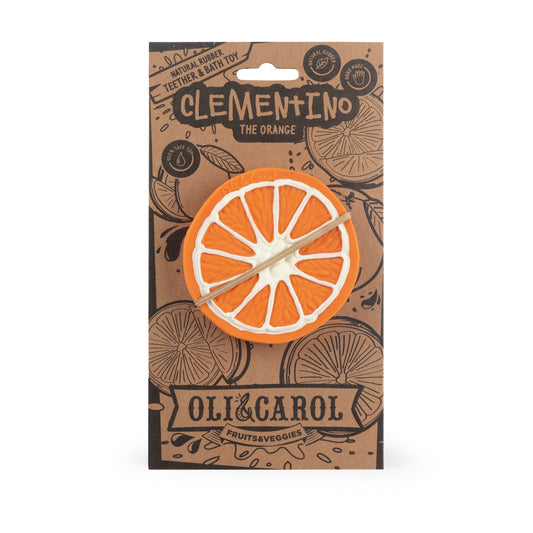 Oli & Carol - Baby Teether | Clementino The Orange Baby Teether