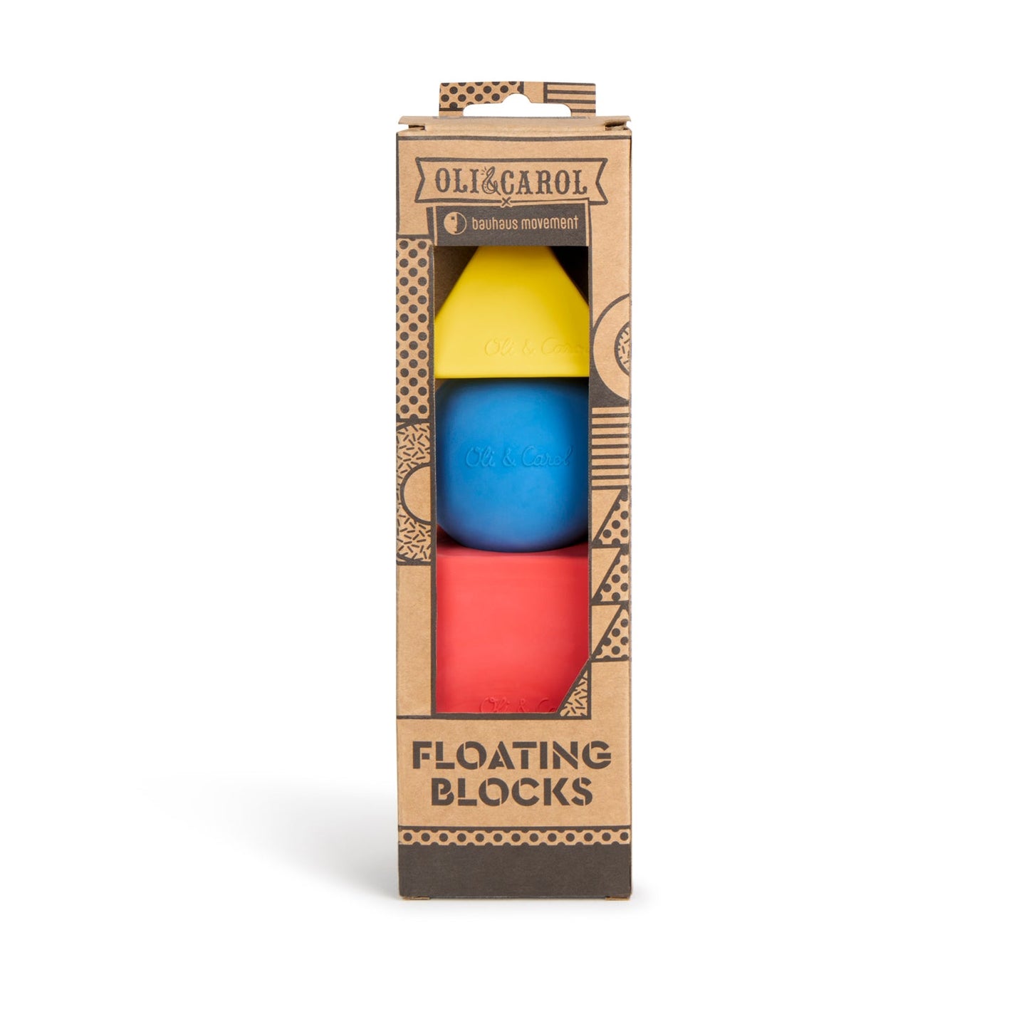 Oli & Carol - Baby Teether | Floating Blocks Basic Colors Baby Teether - Brand Academy Store