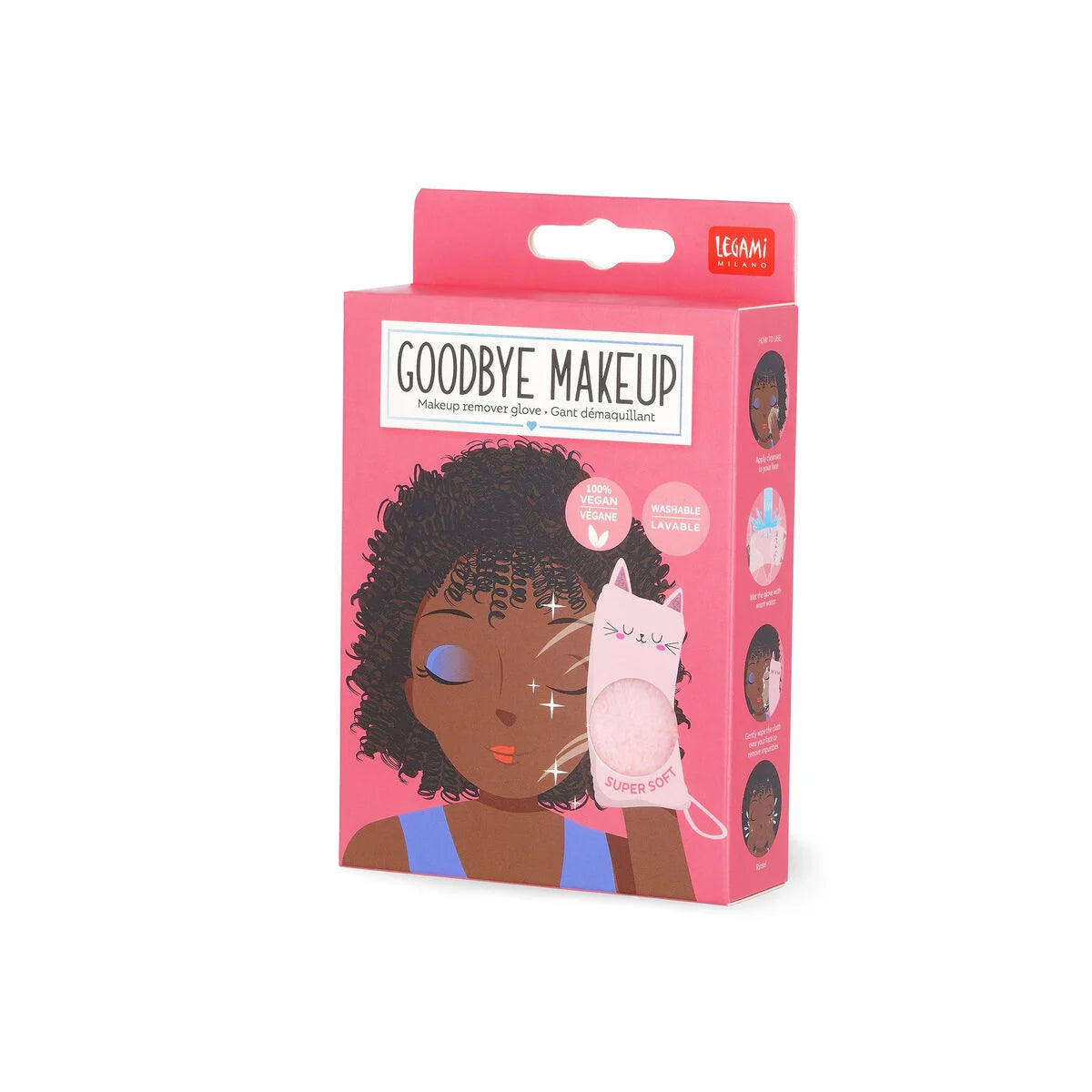 Legami Goodbye Makeup Make-Up Remover Glove - Kitty - image 4