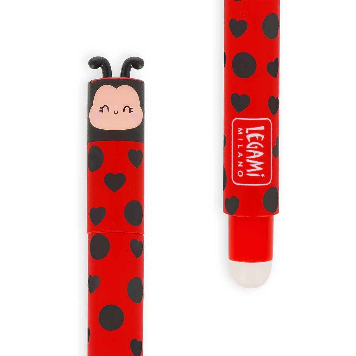 Legami Erasable Gel Pen - Ladybug, Red Ink - image 3