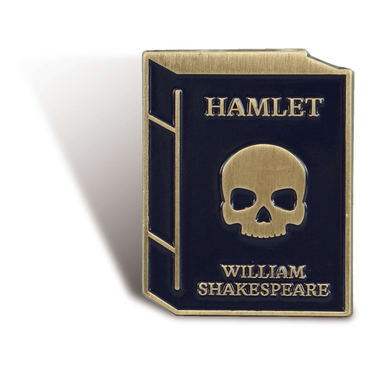 Shakespeare Hamlet Skull Enamel Pin Badge