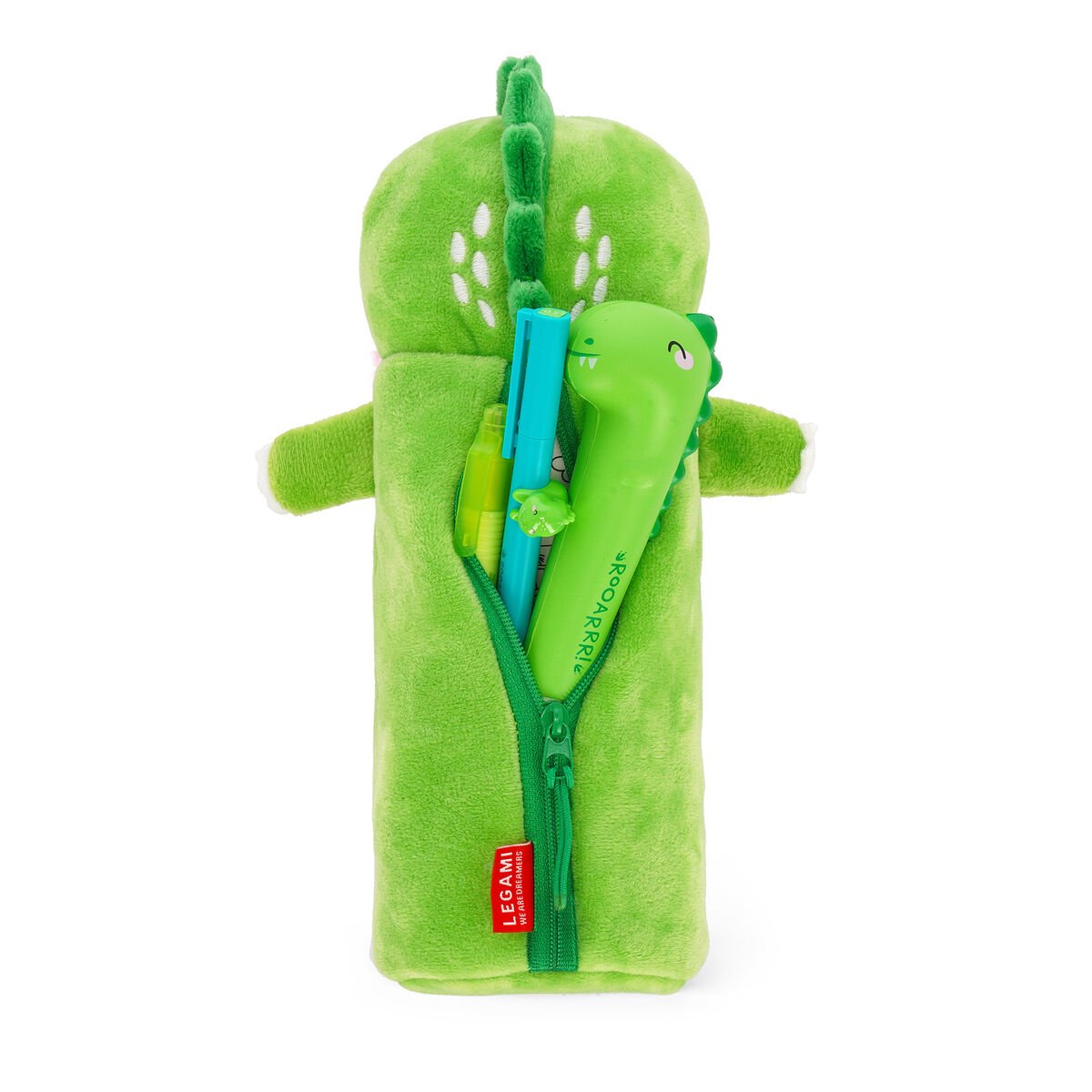 Dino "Roooarr" Soft Plush Pencil Case - Super Soft! - Image 3