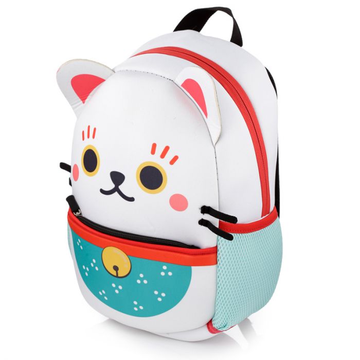 Puckator - Backpack | Maneki Neko Lucky Cat | Neoprene Rucksack Backpack
