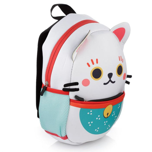 Puckator - Backpack | Maneki Neko Lucky Cat | Neoprene Rucksack Backpack