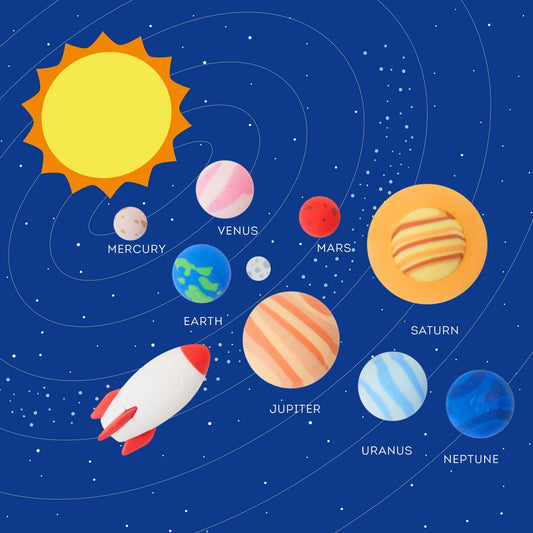 Solar System - Set of 9 Erasers - Image 2