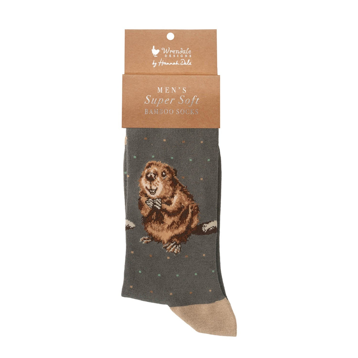 Wrendale Designs Men's Bamboo Socks - The Arborist Beaver