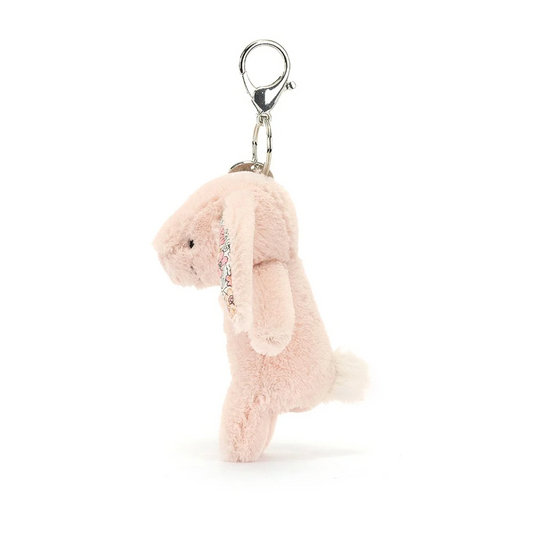 Jellycat Soft Toy | Blossom Blush Bunny Bag Charm Pink
