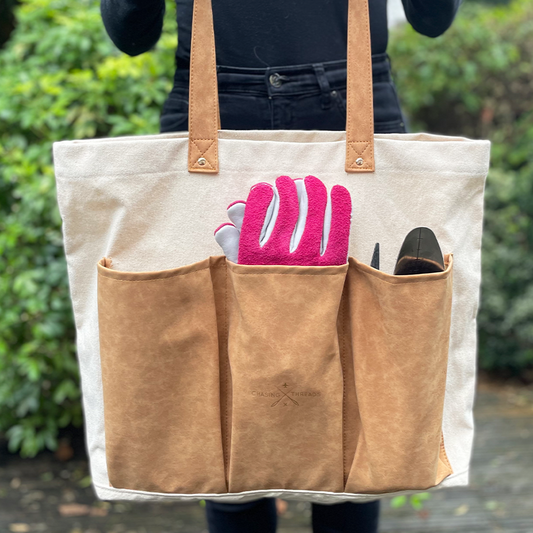 Chasing Threads - Tote Bag | Stitch Your Vegetables Tote Bag