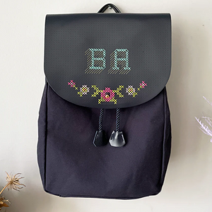 Chasing Threads - Backpack | Stitch Backpack | Navy - Vegan