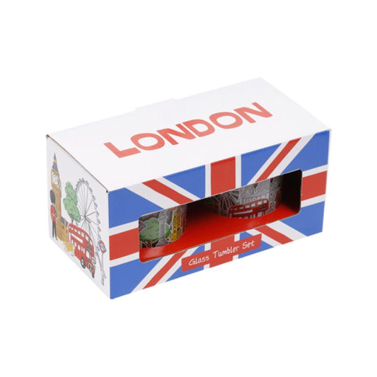 London Souvenir Set of 2 Glass Tumblers 250ml - image 2