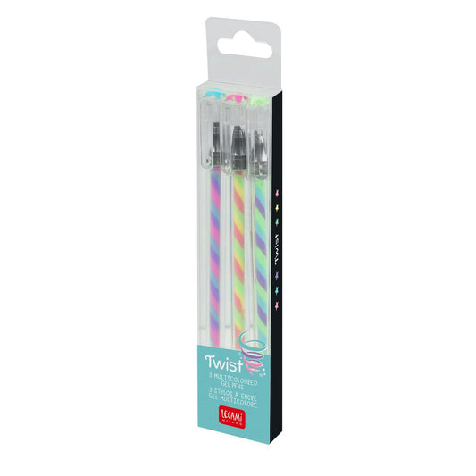 Multicoloured Gel Pens - Twist, Set of 3 - Image 2