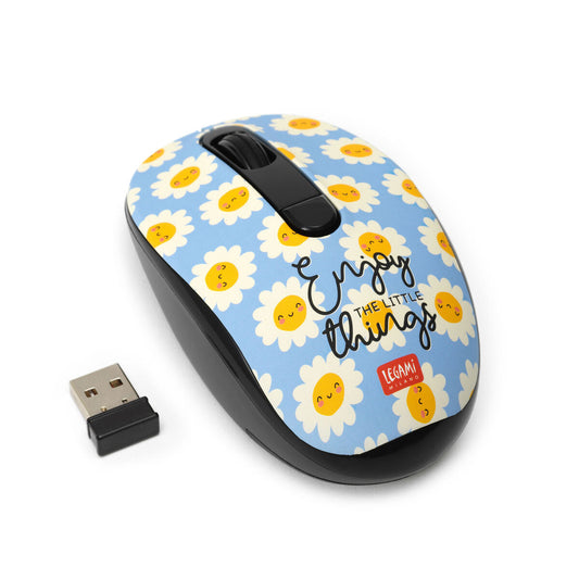 Legami - Mouse | Wireless Mouse with USB Receiver | Daisy