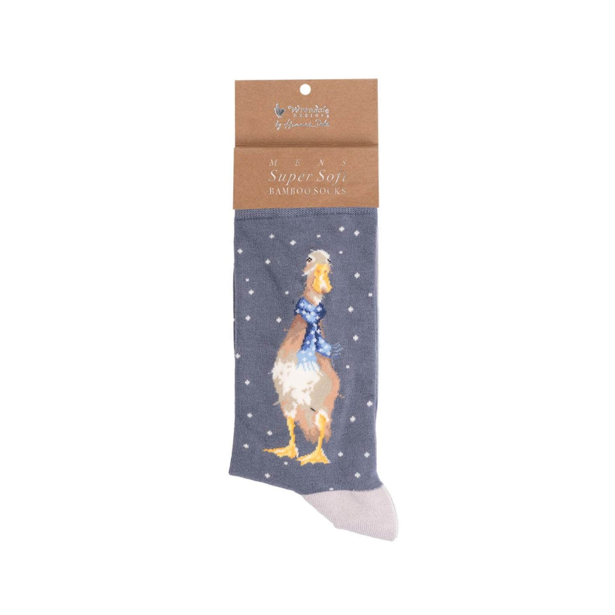 Wrendale Designs Men's Christmas Bamboo Socks - Christmas Scarves Duck