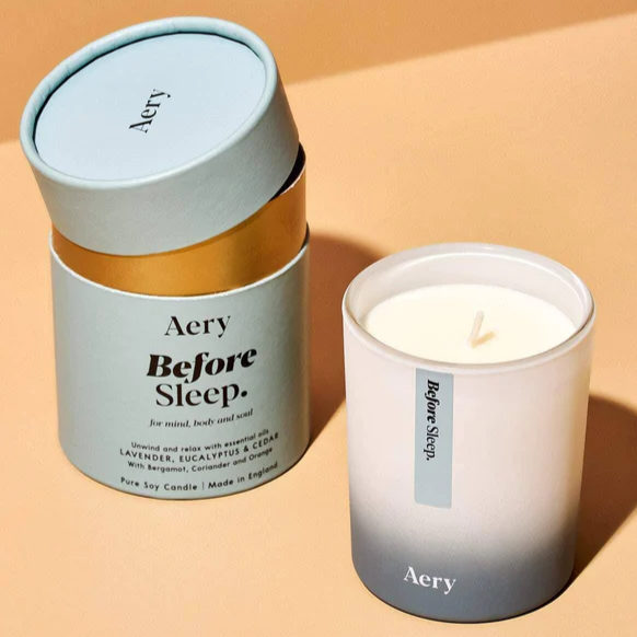 Aery Living - Candles | Before Sleep Scented Candle | Lavender Eucalyptus & Cedar