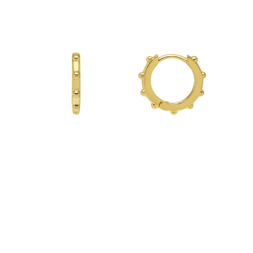 Estella Bartlett - Earrings | Granulated Huggy Earrings | Gold Plated
