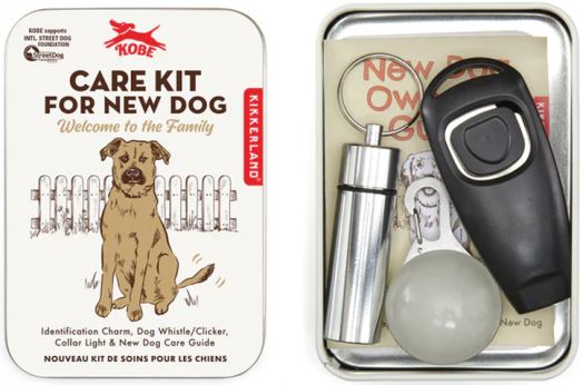 Kikkerland - Pet Supplies | Welcome To The Family Set | Care Kit For New Dog