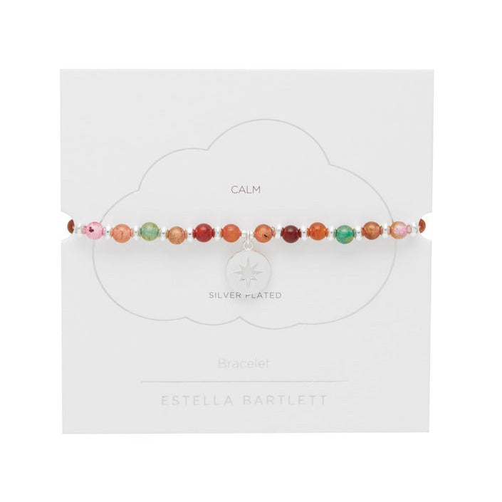 Estella Bartlett - Bracelet | Amelia Gemstone Bracelet | Starburst Bubble - Silver Plated
