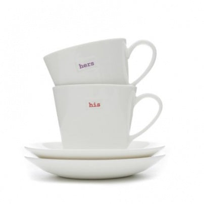 Keith Brymer Jones Espresso Cup & Saucer Set | His Hers
