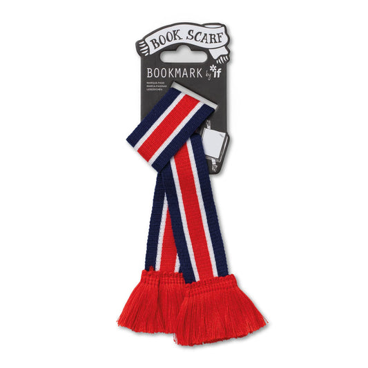 Book Scarf Bookmark - Red, White & Blue - Image 2