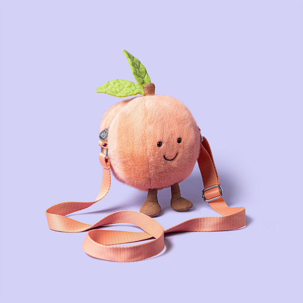 Jellycat | Amuseables Peach Shoulder Bag | Soft Toy