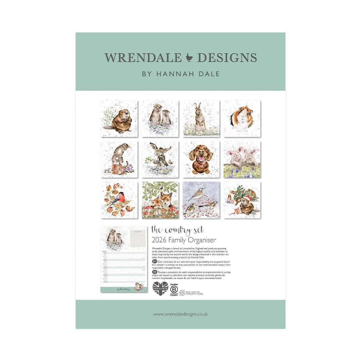 The Country Set 2026 Family Organiser Stationery For The Home - Image 3
