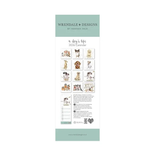 A Dog’s Life Slim Calendar 2026 - Image 2