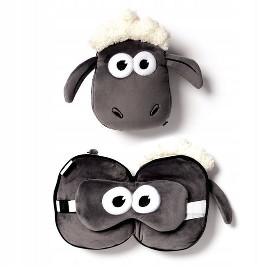 Puckator - Eye Mask |  Shaun The Sheep Travel Cushion & Eye Mask