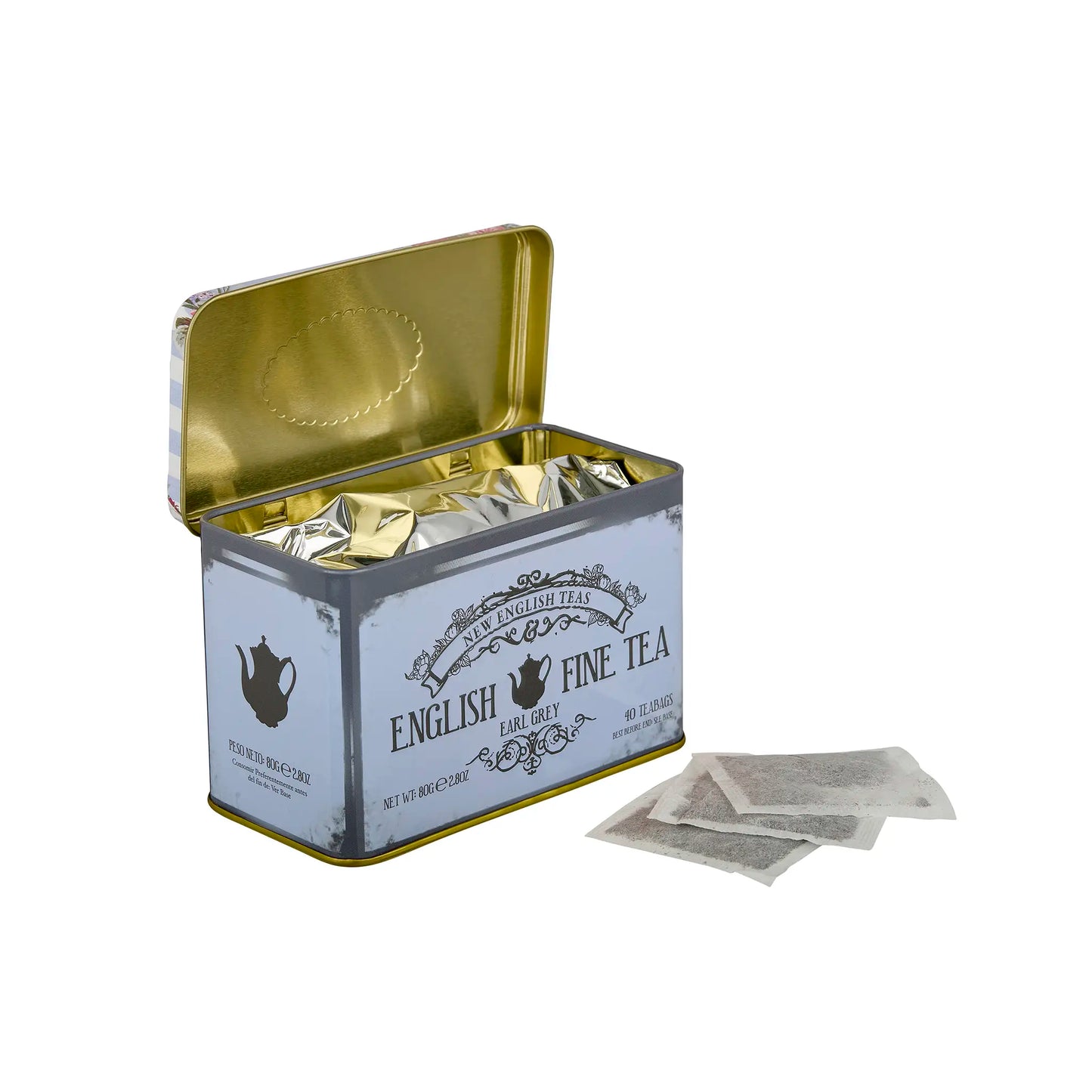 Vintage Floral Classic Tea Tin - Image 3