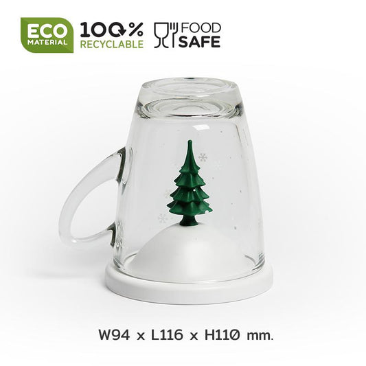 Qualy - Mug | Winter Mug | White-Green