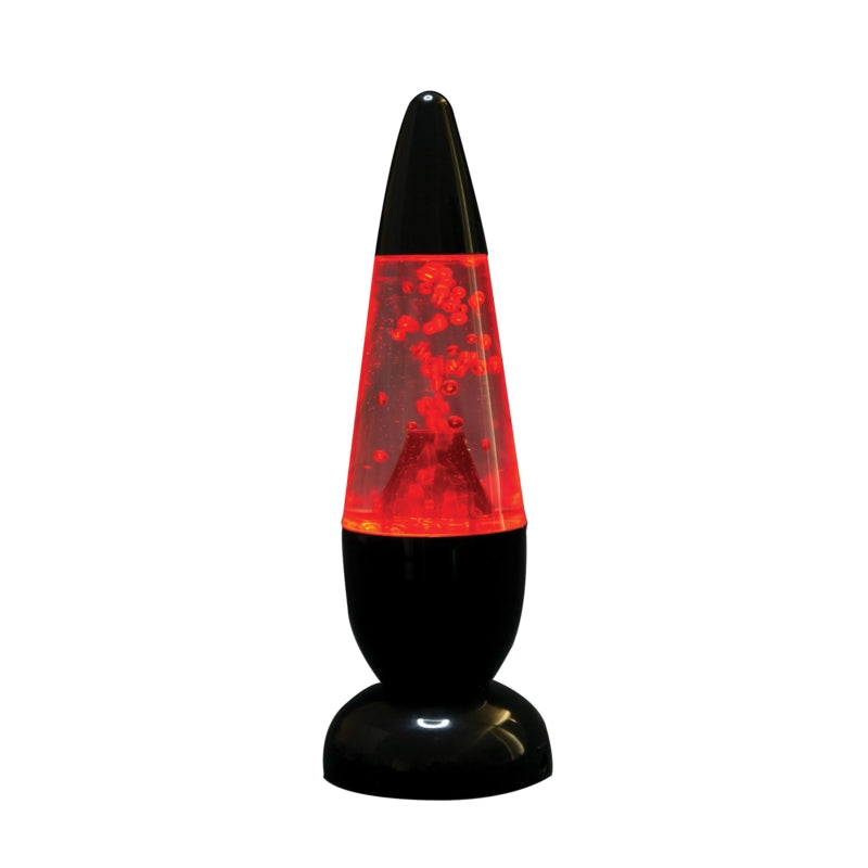 Exploding Volcano Lava Lamp Red Black