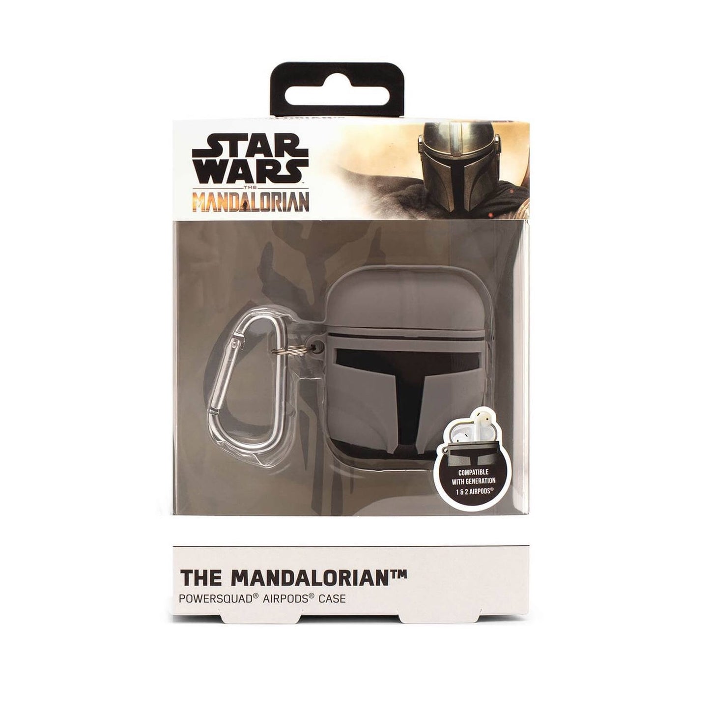 AirPods Case Star Wars Mandalorian Grey and Black