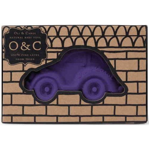 Teether Bath Toy Oli & Carol Small Beetle Car Purple