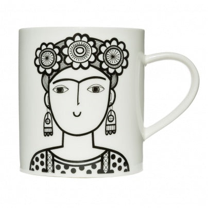 Mug Frida Kahlo Jane Foster Keith Brymer Jones Black & White