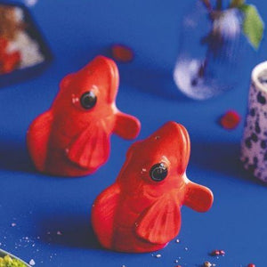 Koi Fish Salt and Pepper Shakers in Red