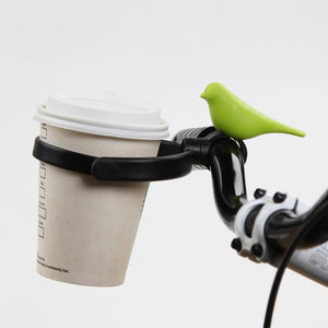 Bicycle Drink Holder Bike Cup Holder Bird in Green