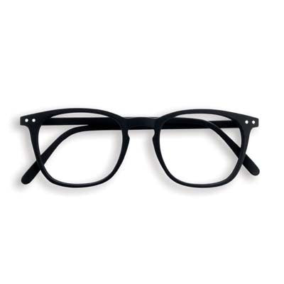 Reading Glasses Unisex E Frame Square +1 in Black