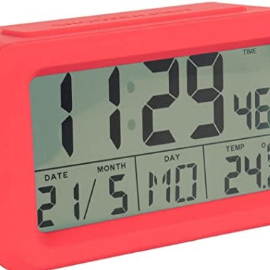 Alarm Clock Red LED Screen with Nightlight