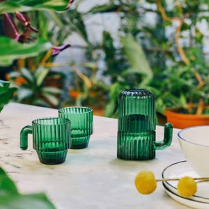 Cactus Saguaro Coffee Cups and glasses in Green