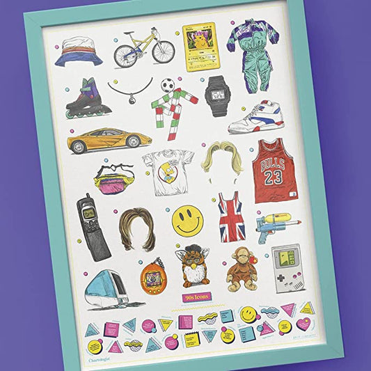 90's Icon Chartologist Scratch Poster Chartologist Luckies